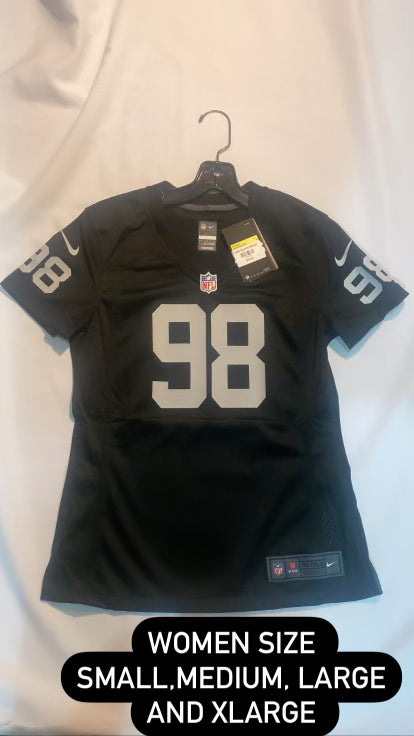 Las Vegas Raiders #98 CROSBY Women Jersey