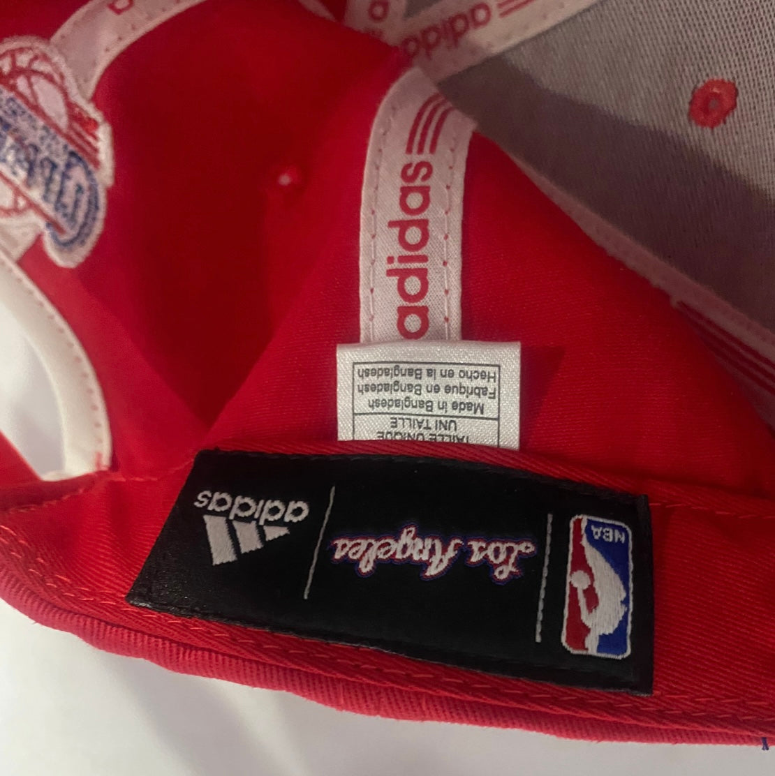 Los Angeles Clippers NBA Adidas 'Los Angeles' Lettering Red Body/Blue Visor Snapback