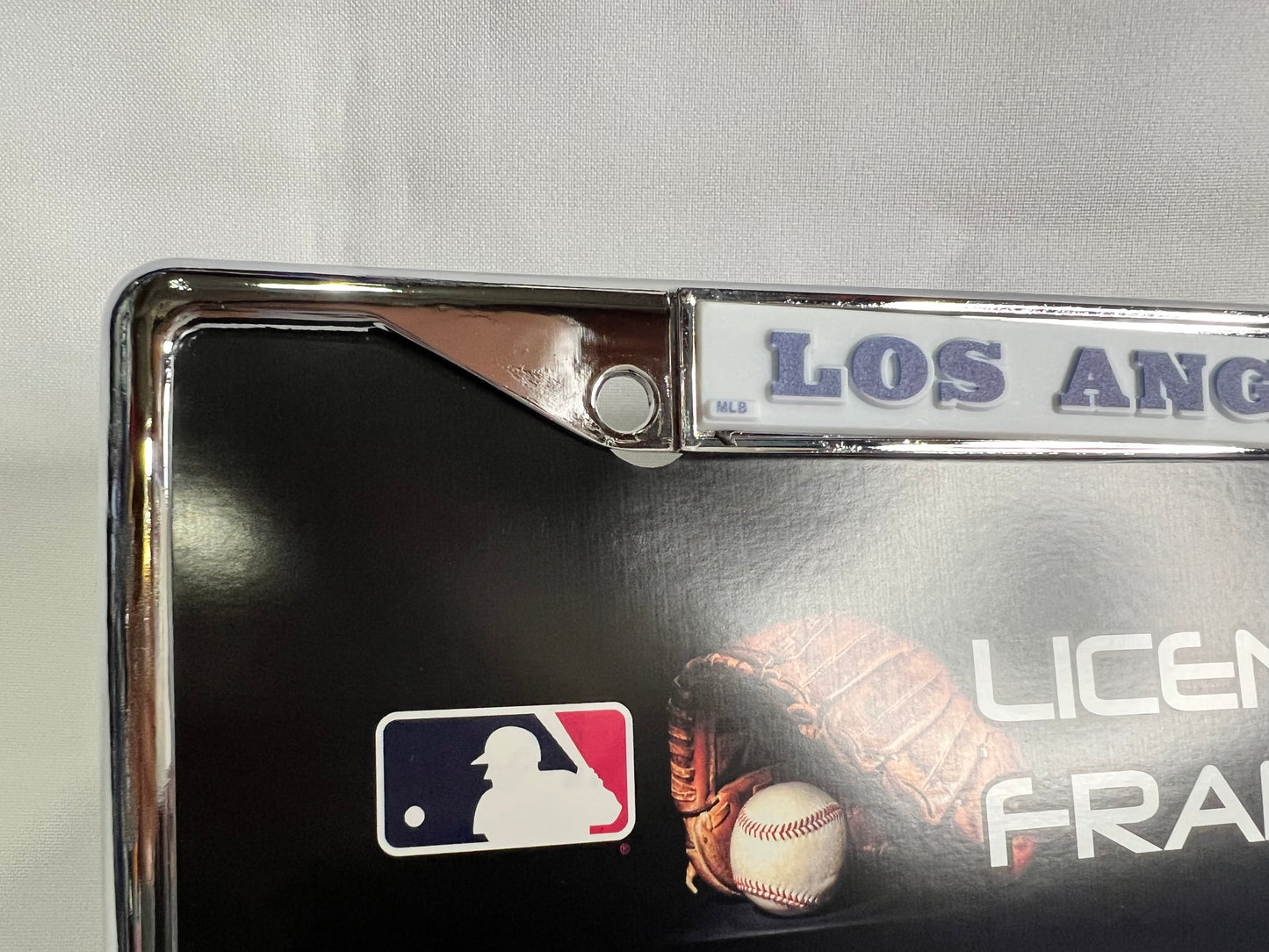 Los Angeles Dodgers MLB Laser Chrome License Plate