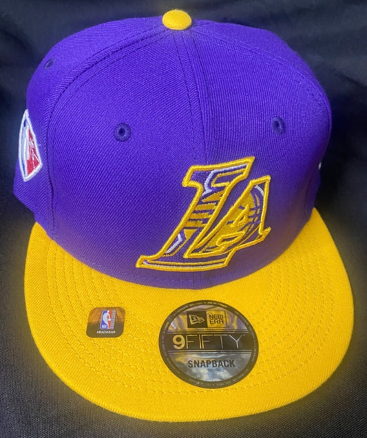 LA Lakers NBA SnapBack Purple/Yellow Visor