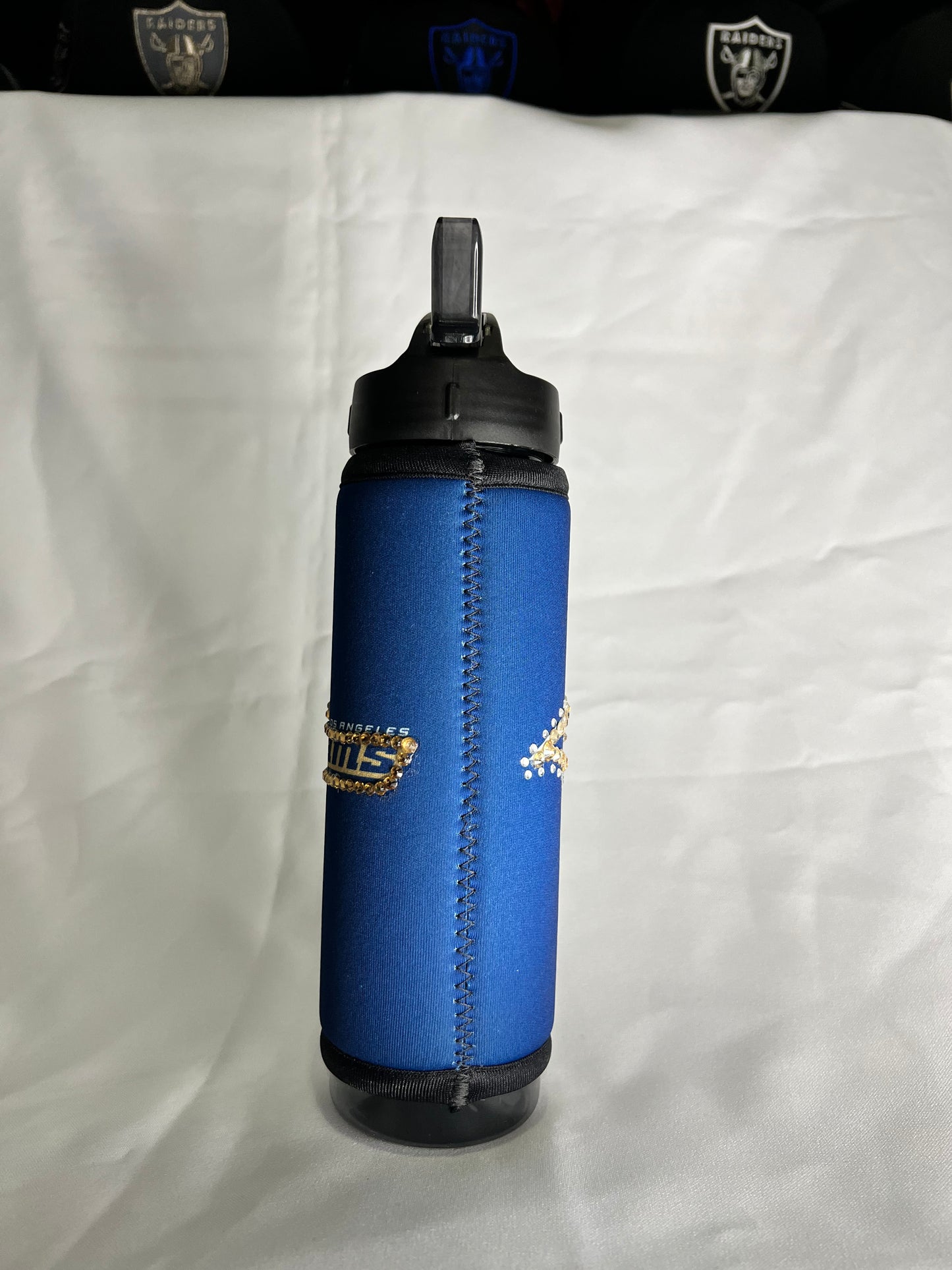 Los Angeles Dodgers Rams NFL Bedazzled Water Bottle