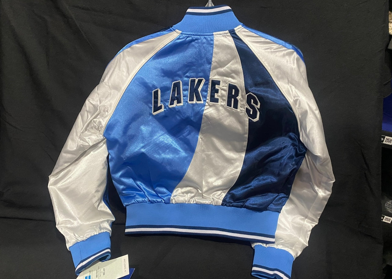 Vintage lakers hotsell bomber jacket