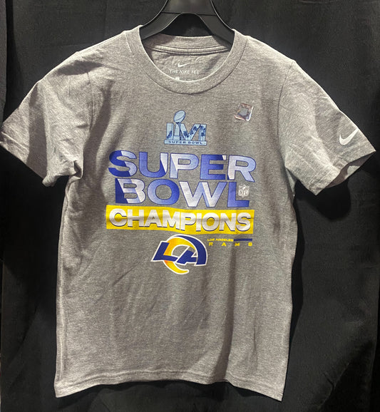 Los Angeles Rams Super Bowl Champion Nike T-Shirt Youth Size Run