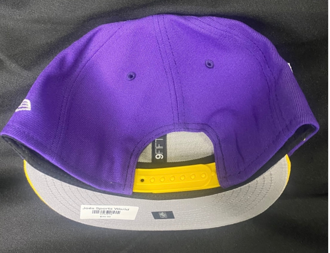 LA Lakers NBA SnapBack Purple/Yellow Visor