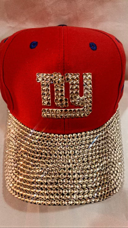 New York Giants Bedazzled Adjustable Hat