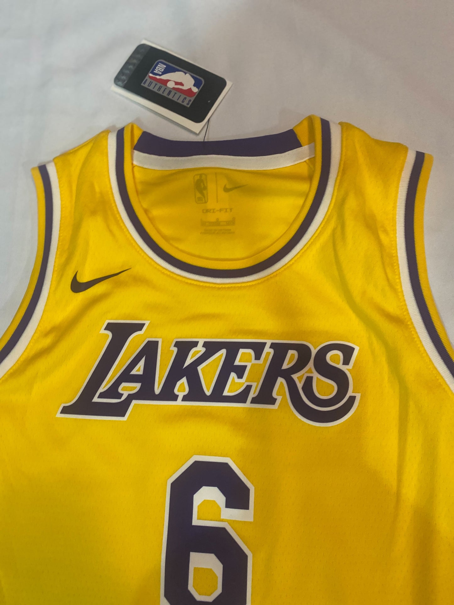 Los Angeles Lakers Nike NBA #6 Lebron James Icon Edition Swingman Youth Jersey