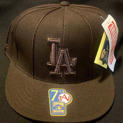 Los Angeles Dodgers MLB Cooperstown Collection Fitted Hat BROWN