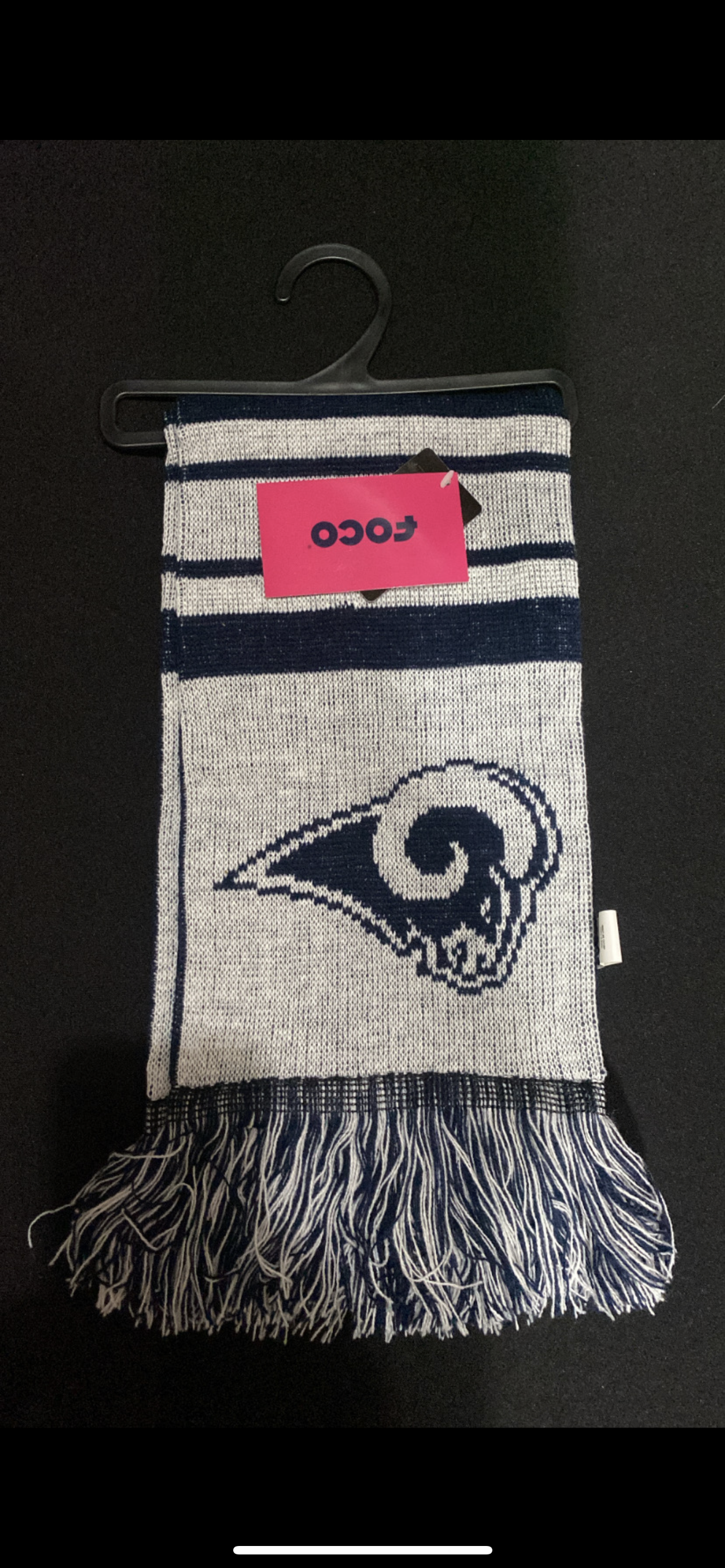 Los Angeles Rams NFL Collectible Reversible Scarf Official Former Football logo