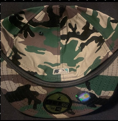 Los Angeles Dodgers MLB Black Camouflage Fitted Hat