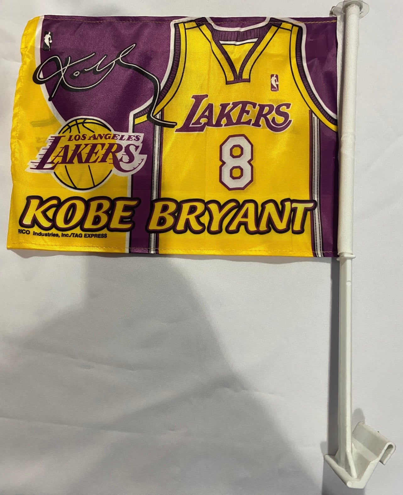 LA Lakers Kobe Bryant #8 Window Car Flag