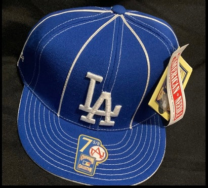 Los Angeles Dodgers MLB Cooperstown Collection Fitted Hat ROYAL BLUE
