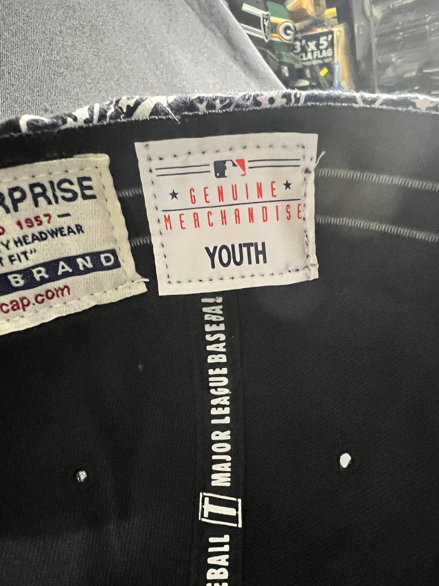 Los Angeles Dodgers MLB
 Bandana Printed Stretch Fitted Hat Youth Size Run