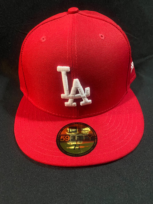 Los Angeles Dodgers 59Fifty Red Fitted Hat