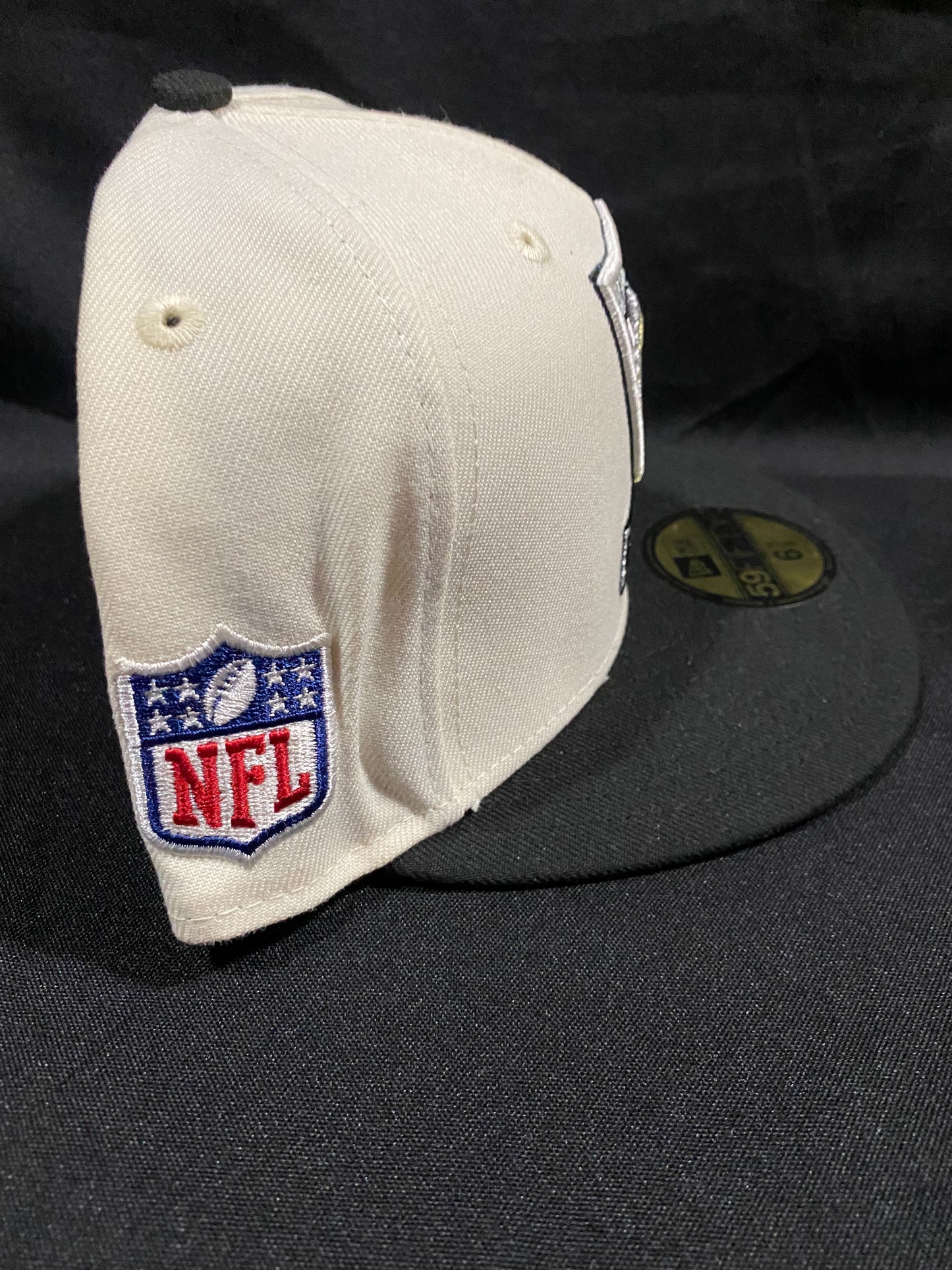 Las Vegas Raiders NFL fitted hat Ivoire/ Noir