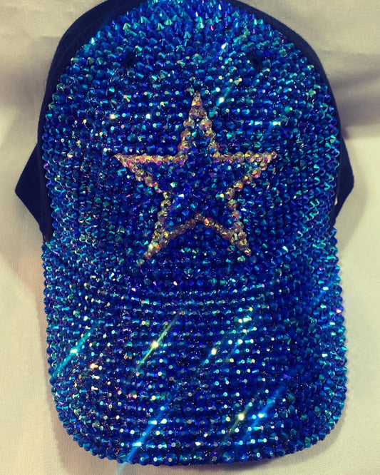 Dallas Cowboys Full Front Panel Star Logo Bedazzled Adjustable Hat