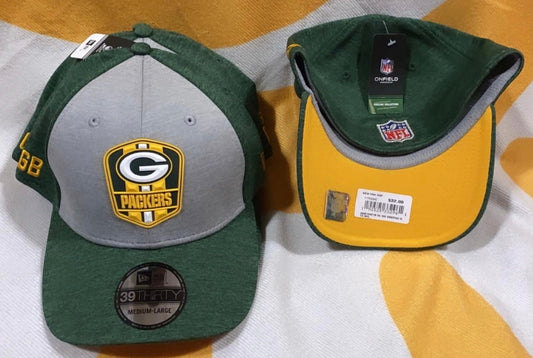 Green Bay PACKERS Flexible Fitted Hat for Men - Grey