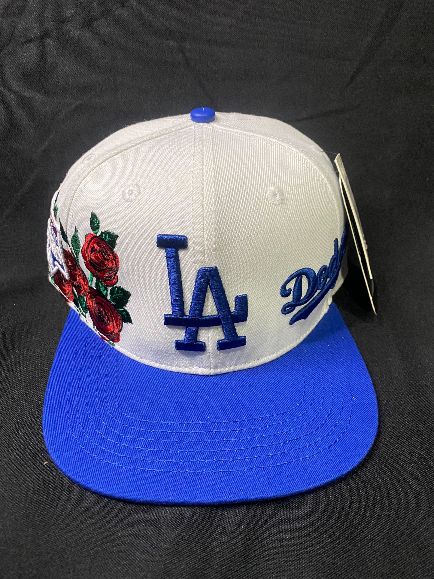 Los Angeles Dodgers Pro Standard World Series Champions Snapback - Royal Blue/Pink Visor