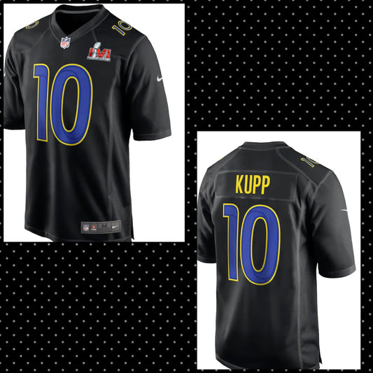 Los Angeles Rams #10 Kupp NFL Super Bowl Patch 2022 Men Replica Jersey