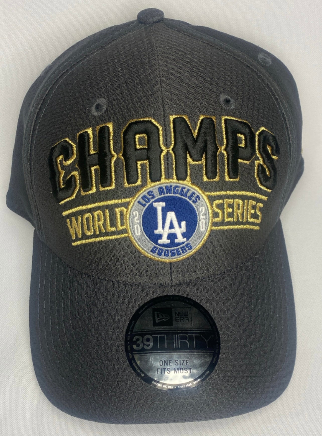 Los Angeles Dodgers MLB World Series Champions 39Thirty Flex Cap for Men