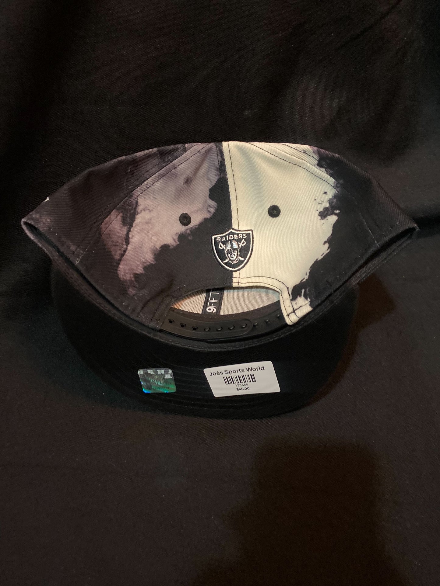 Las Vegas Raiders NFL Sideline Noir Watercolor Snapback