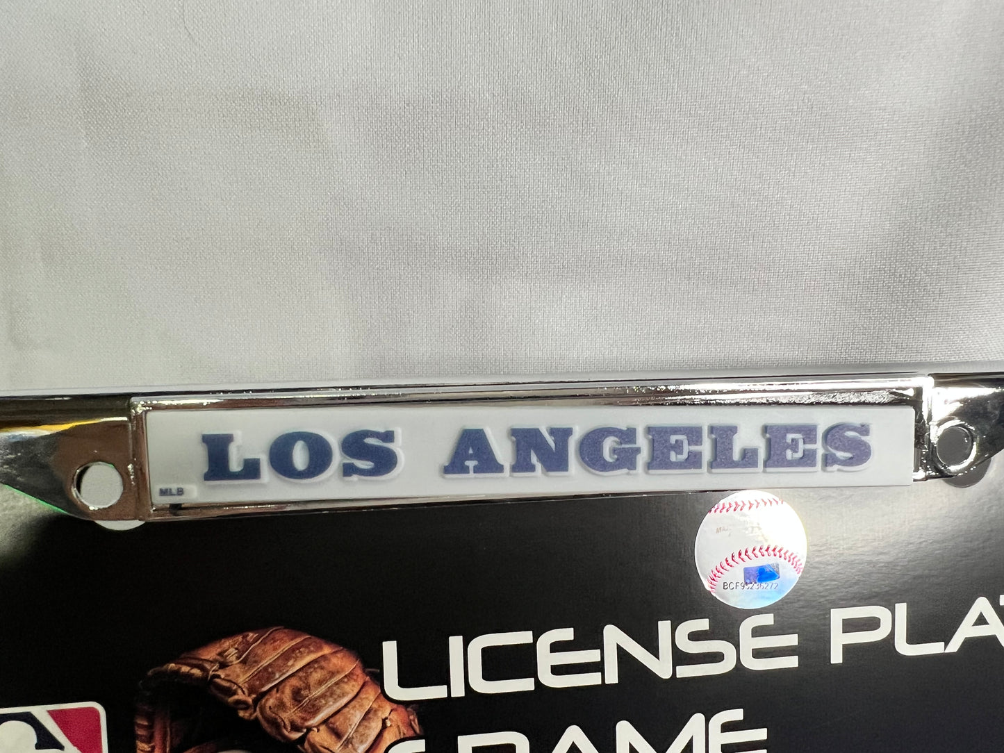 Los Angeles Dodgers MLB Laser Chrome License Plate