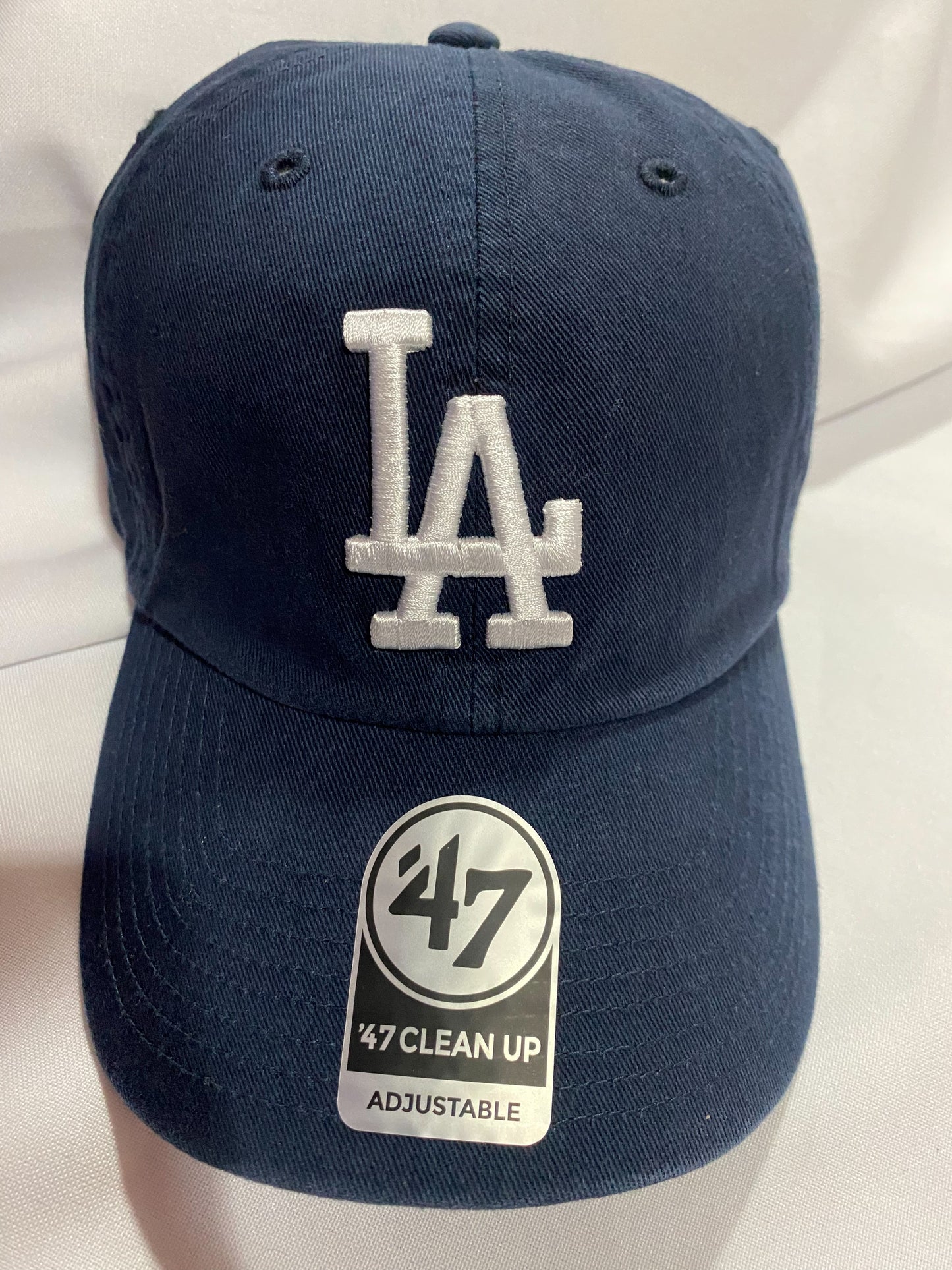 Los Angeles Dodgers 47 Clean Up Adjustable Hat - Navy/Pink