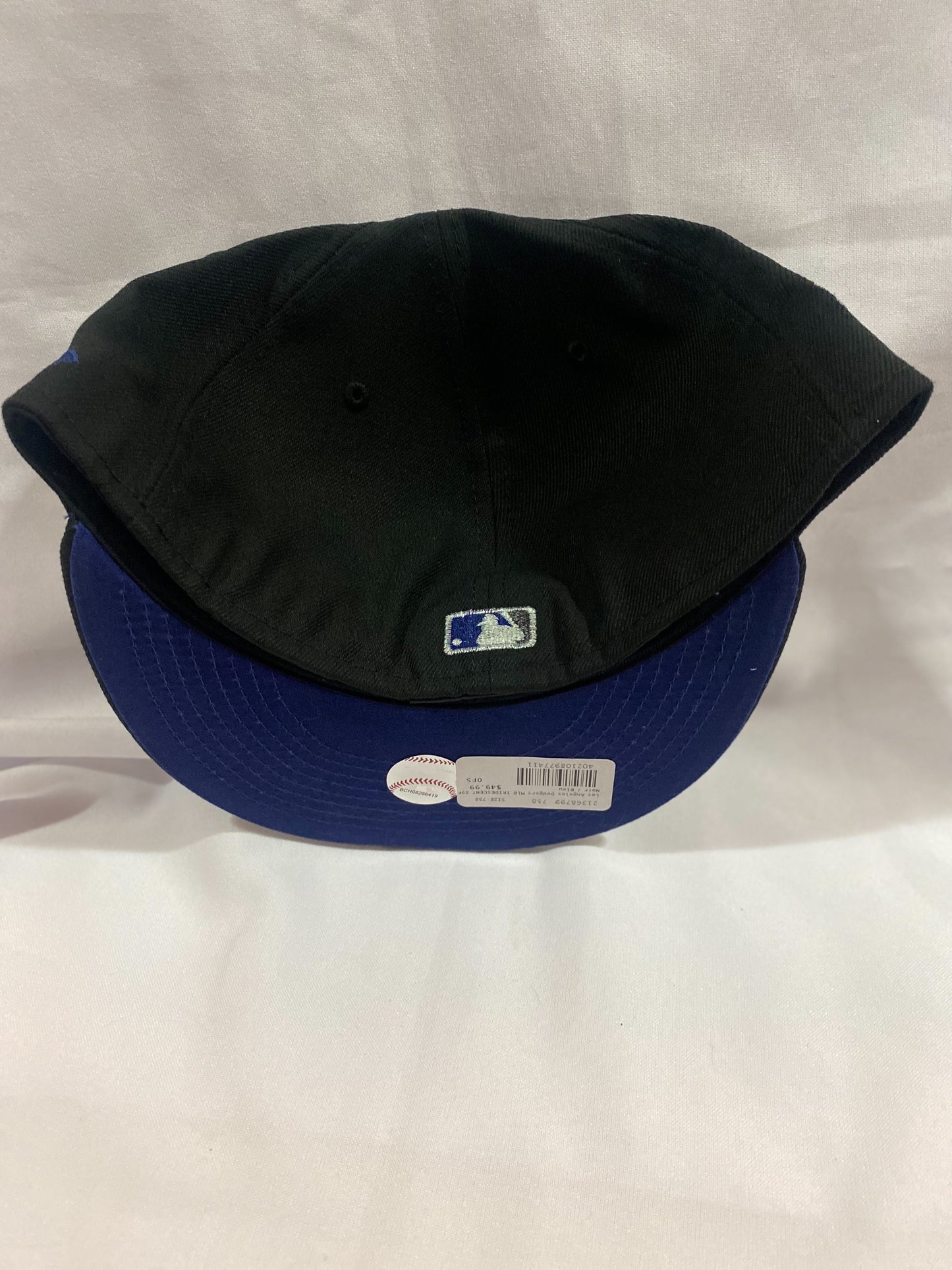 Los Angeles Dodgers MLB 59Fifty New Era “1958-2008 Los Angeles 50th Anniversary” Patch Fitted Hat Black