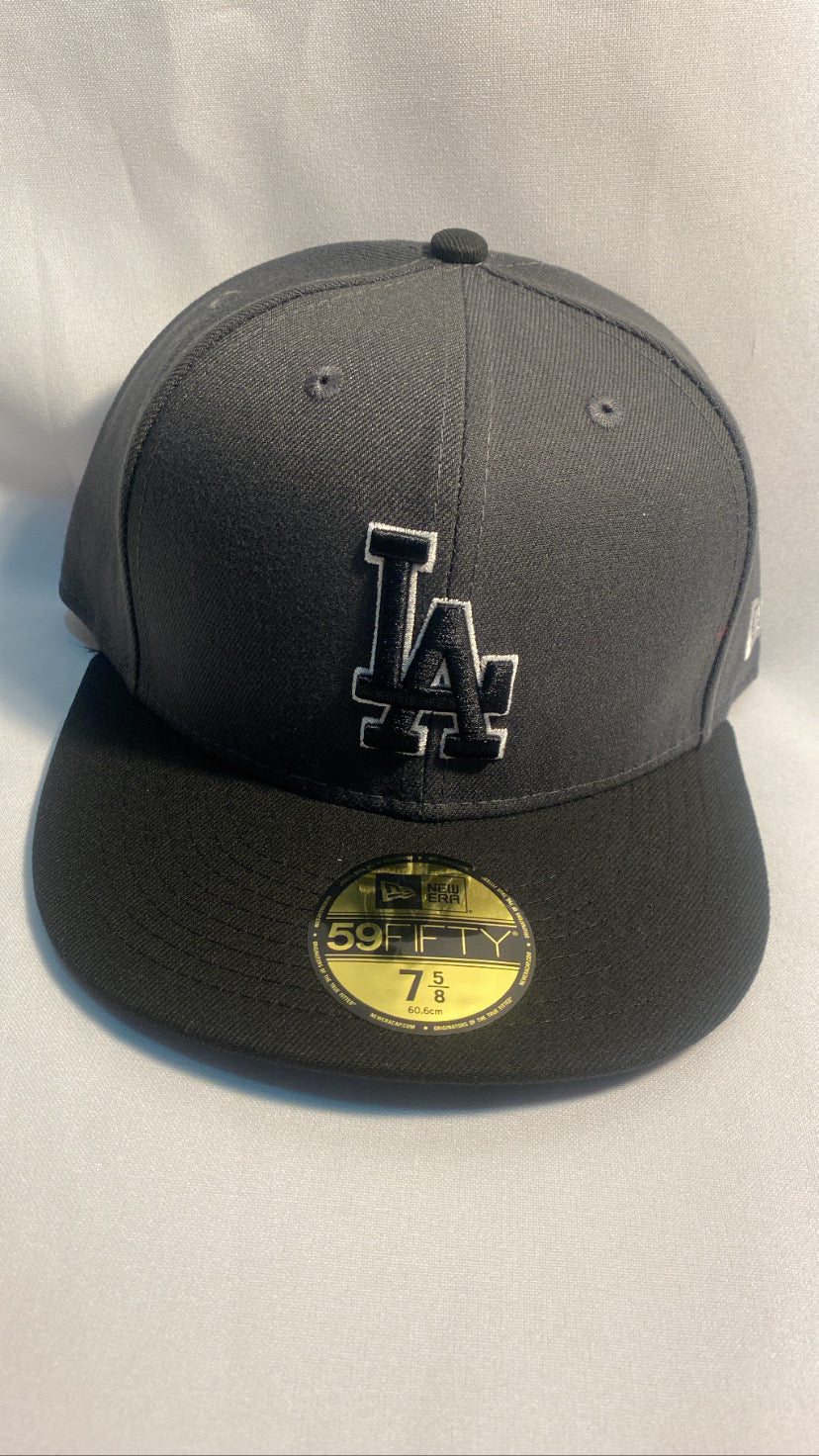 Los Angeles Dodgers Fitted Hat Black