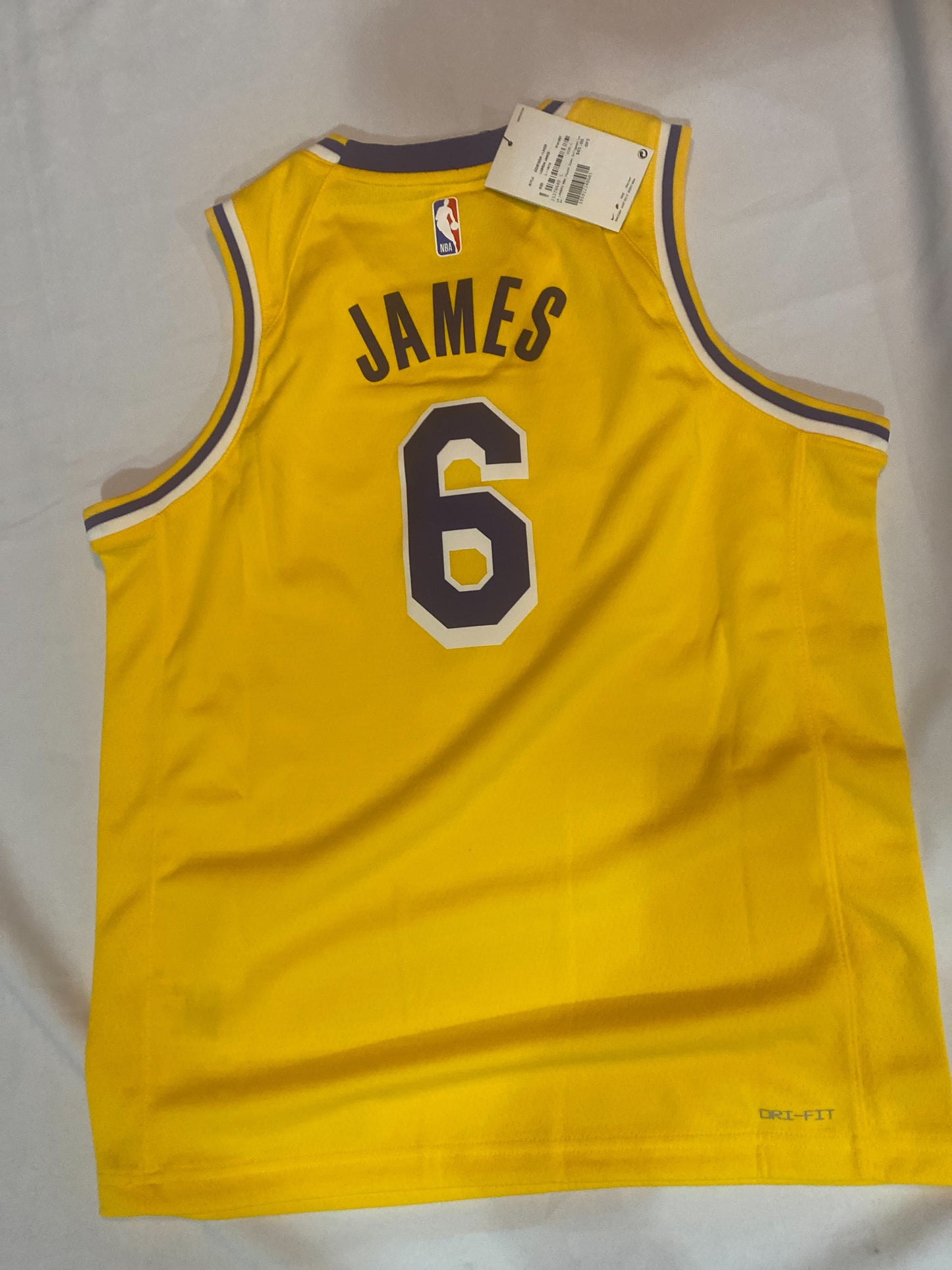 Los Angeles Lakers Nike NBA #6 Lebron James Icon Edition Swingman Youth Jersey