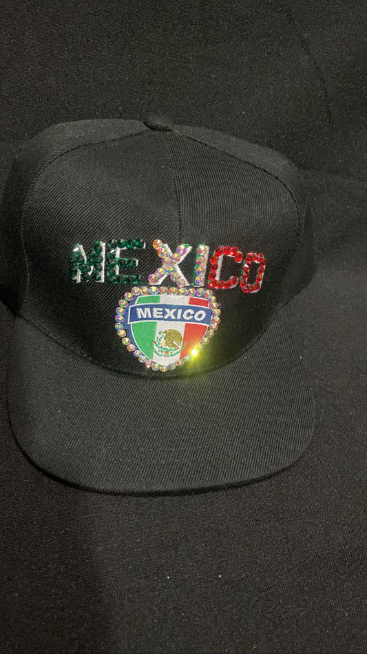 México Bedazzled Adjustable Hat