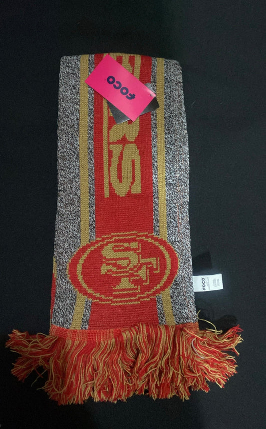 San Francisco 49Ers Collectible NFL Reversible Scarf Official Football Logo