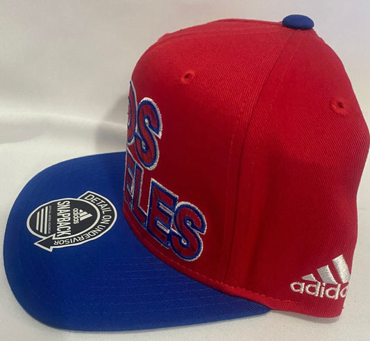 Los Angeles Clippers NBA Adidas 'Los Angeles' Lettering Red Body/Blue Visor Snapback