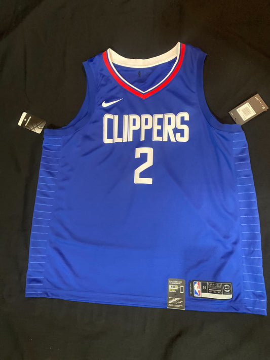 Los Angeles Clippers NBA Nike #2 Leonard Mens Jersey - Blue