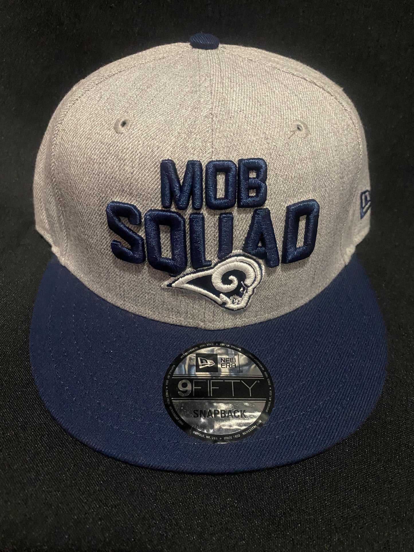 Los Angeles Rams Grey/Navy Mob Squad NFL Snapback