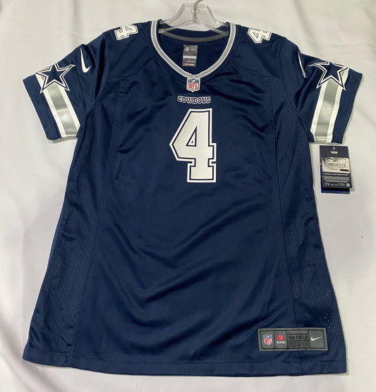 Dallas Cowboys #4 Prescott NFL Nike Women Game Jersey