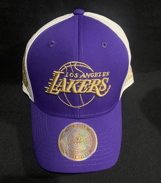 Los Angeles Lakers Special Edition NBA 2010 16X World Champions Adidas Flex-Fitted Hat