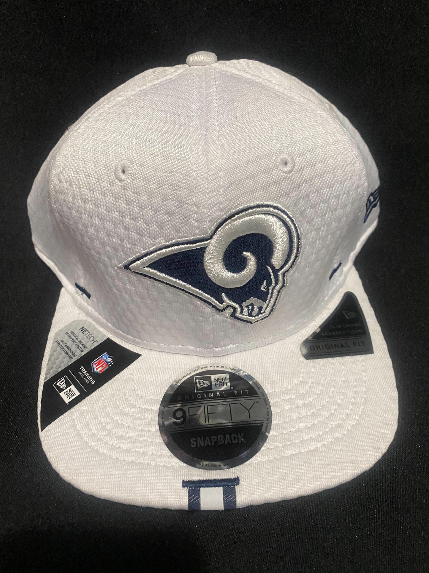 Los Angeles Rams White NFL Training Headwear Snapback